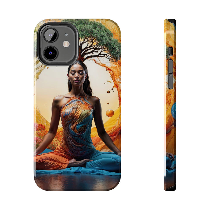 Cosmic Nature Meditation - Tough Phone Case - Phone Case - g(0D·IO) - iPhone 12 - -