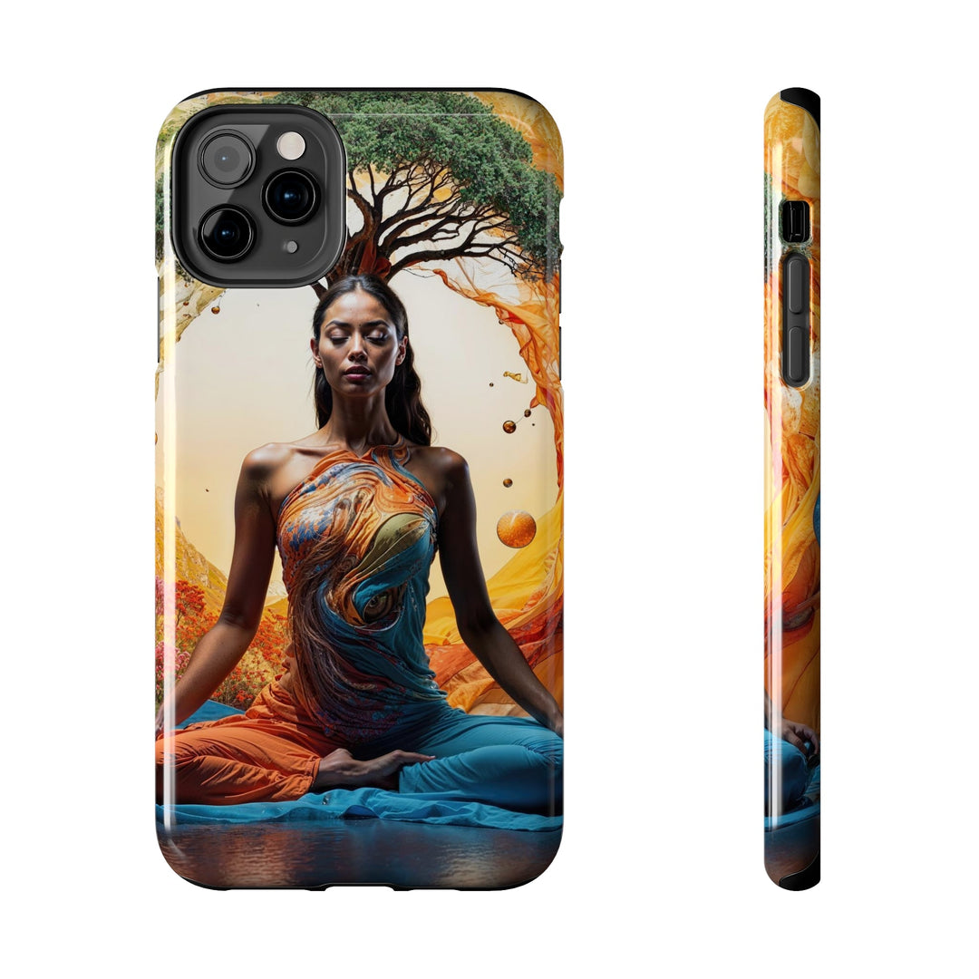 Cosmic Nature Meditation - Tough Phone Case - Phone Case - g(0D·IO) - iPhone 11 Pro Max - -