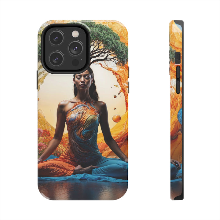 Cosmic Nature Meditation - Tough Phone Case - Phone Case - g(0D·IO) - iPhone 14 Pro Max - -