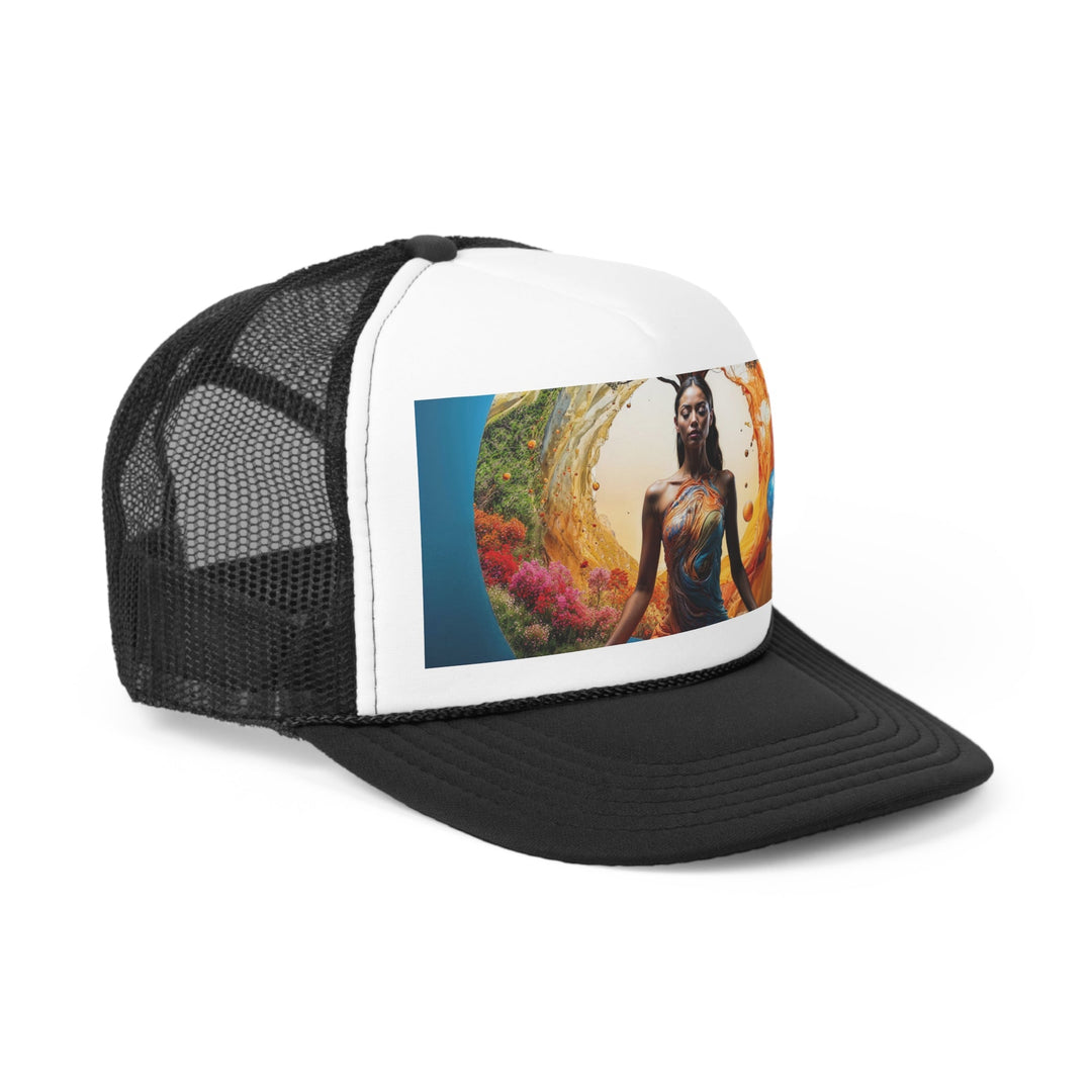 Cosmic Nature Meditation - Trucker Hat - Hats - g(0D·IO) - Pink - One size -