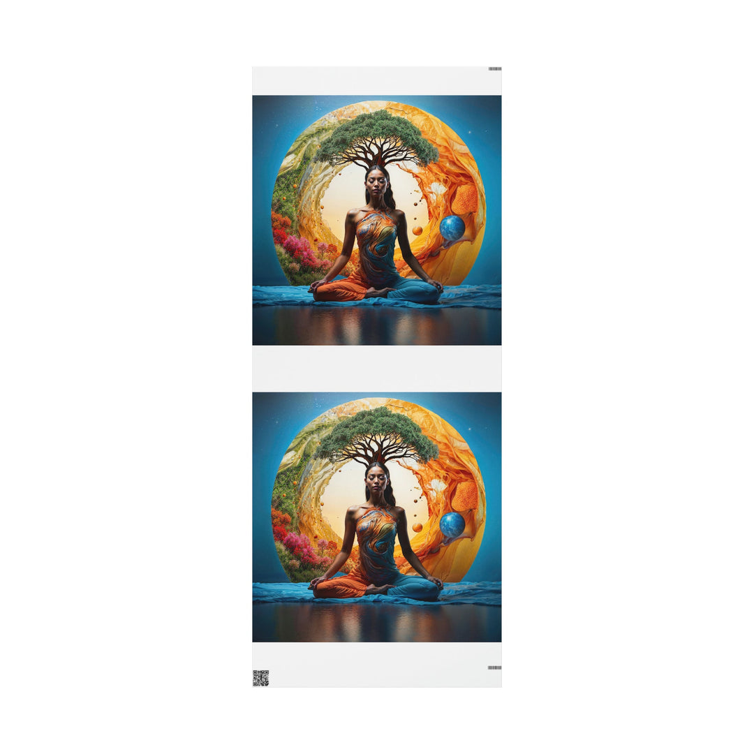 Cosmic Nature Meditation - Wrapping Paper - Home Decor - g(0D·IO) - 30'' x 72'' - Matte -