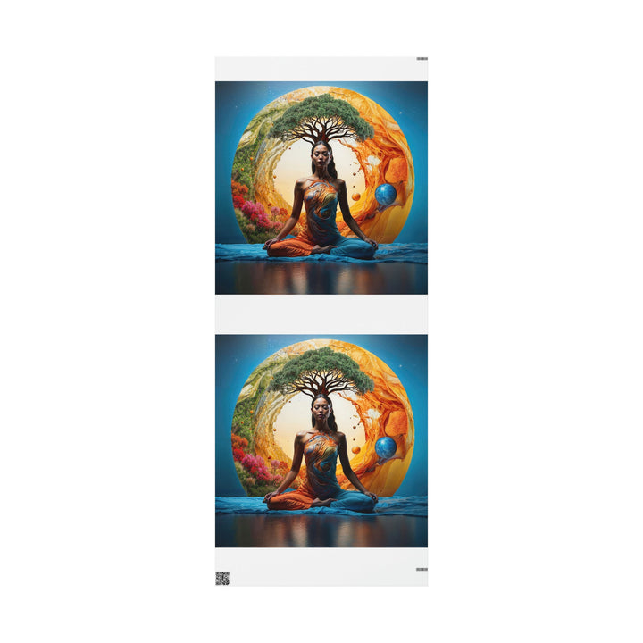 Cosmic Nature Meditation - Wrapping Paper - Home Decor - g(0D·IO) - 30'' x 72'' - Matte -