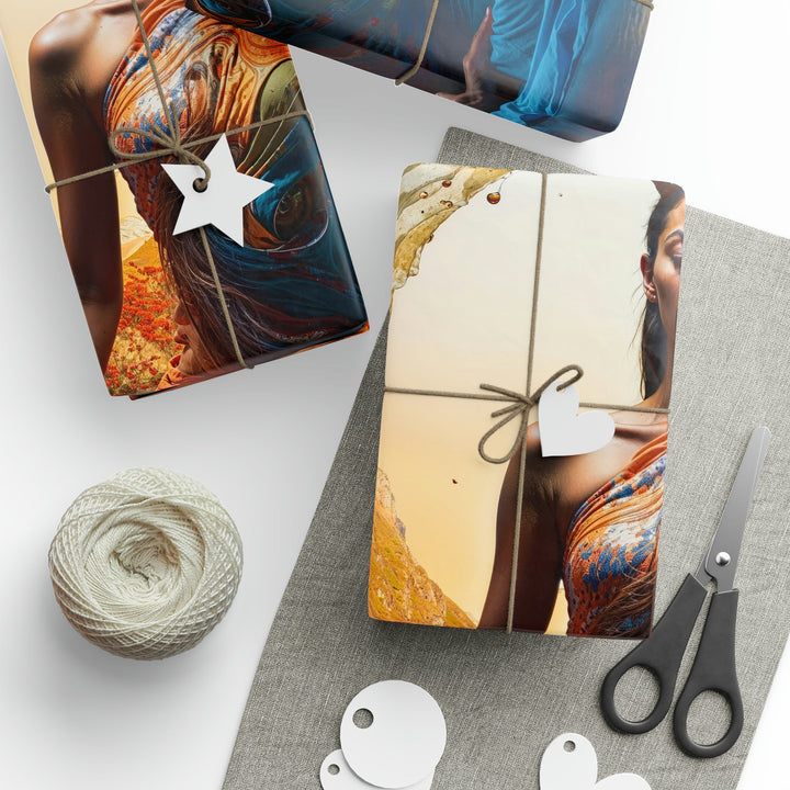 Cosmic Nature Meditation - Wrapping Paper - Home Decor - g(0D·IO) - 30" x 180" - Matte -