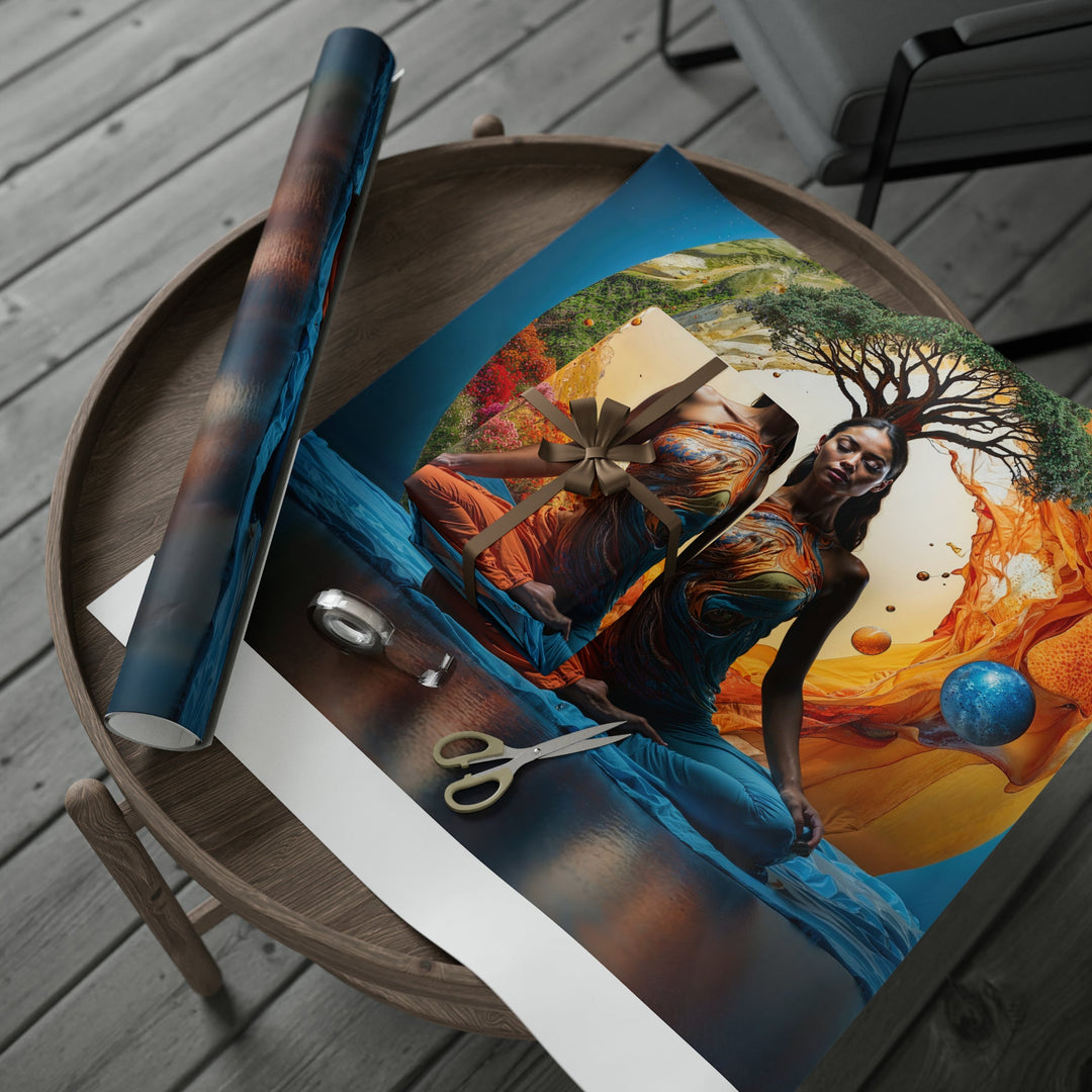 Cosmic Nature Meditation - Wrapping Paper - Home Decor - g(0D·IO) - 30" x 180" - Matte -