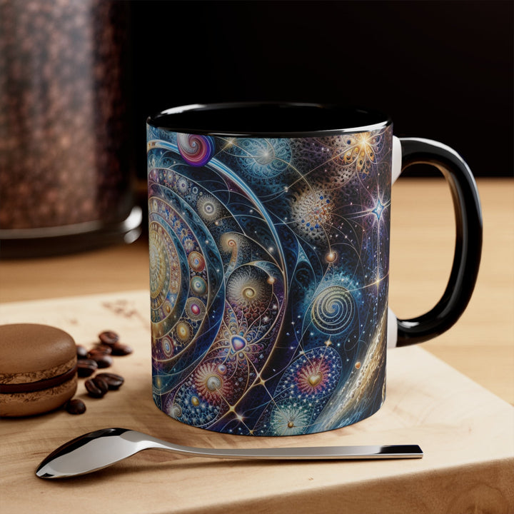 Cosmic Spiral Dreams - Accent Coffee Mug - Mug - g(0D·IO) - Pink - 11oz -