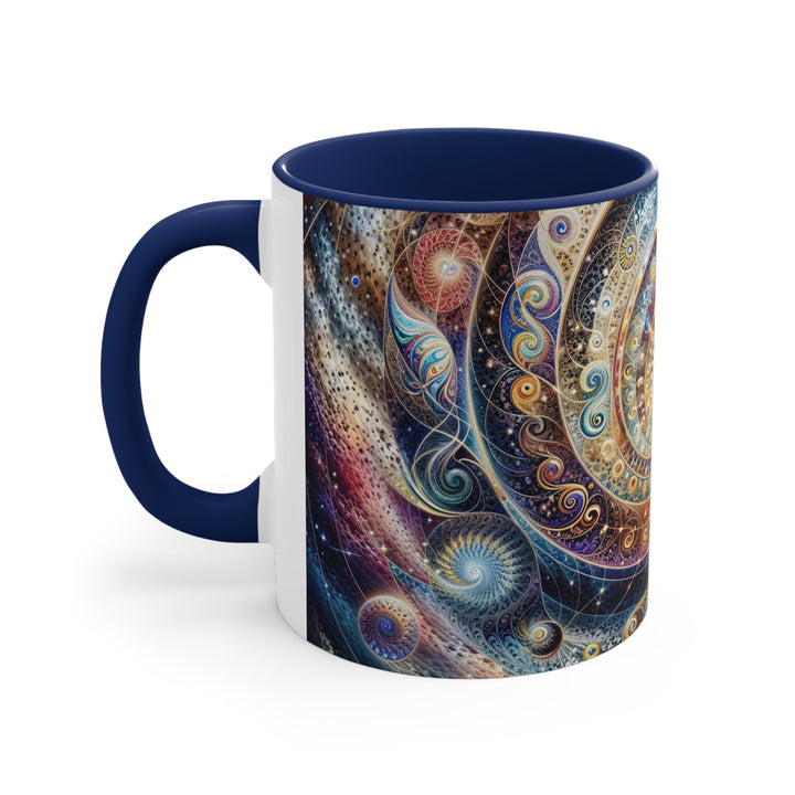 Cosmic Spiral Dreams - Accent Coffee Mug - Mug - g(0D·IO) - Pink - 11oz -