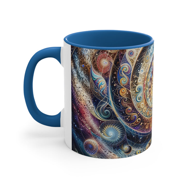 Cosmic Spiral Dreams - Accent Coffee Mug - Mug - g(0D·IO) - Pink - 11oz -