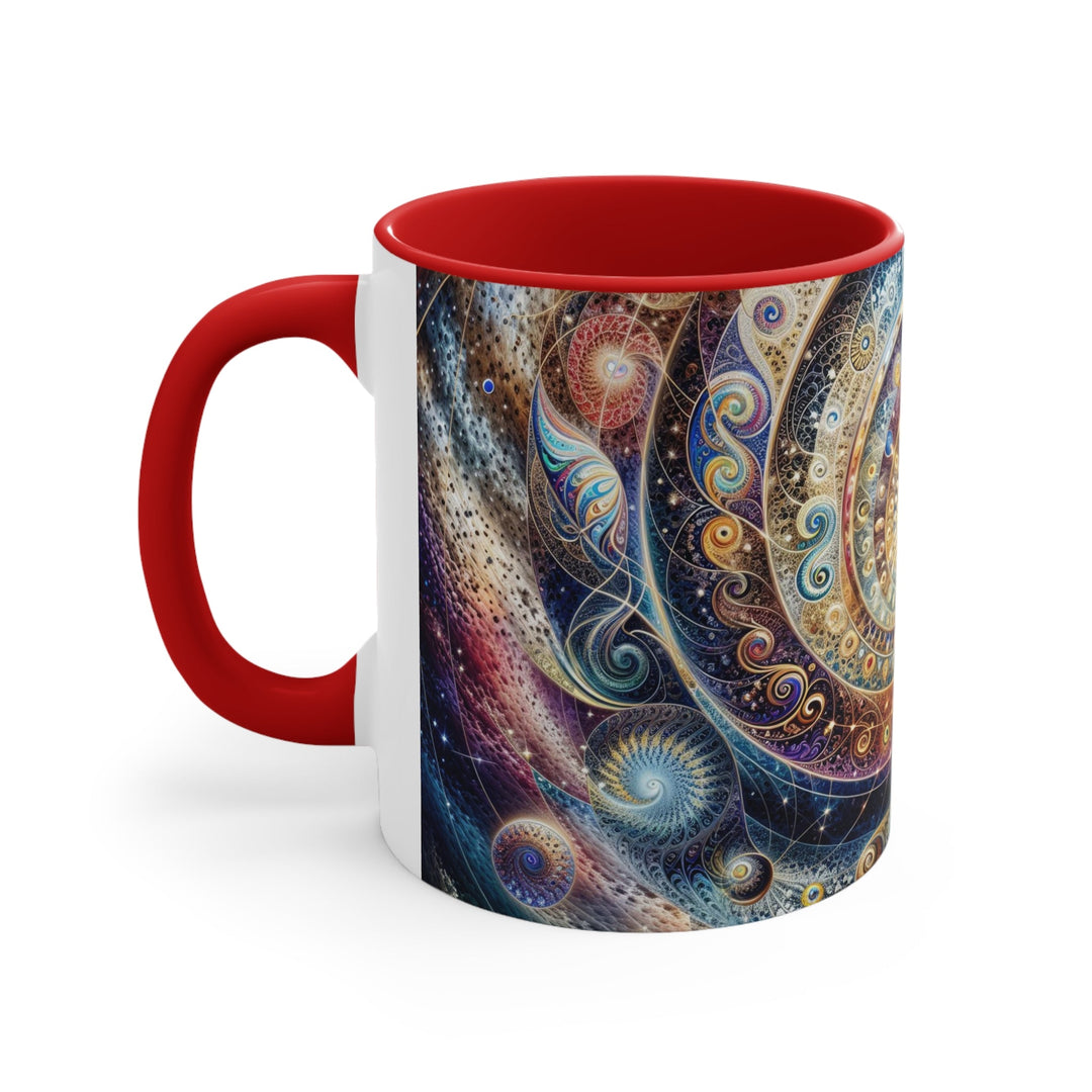 Cosmic Spiral Dreams - Accent Coffee Mug - Mug - g(0D·IO) - Pink - 11oz -