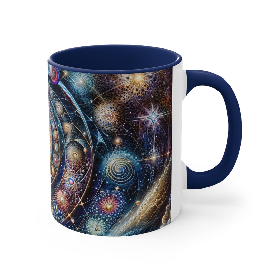 Cosmic Spiral Dreams - Accent Coffee Mug - Mug - g(0D·IO) - Pink - 11oz -