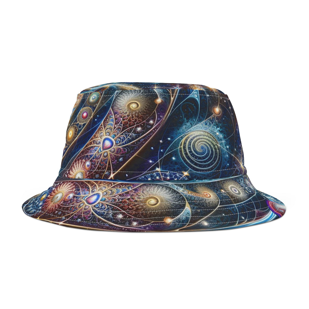 Cosmic Spiral Dreams - Bucket Hat - Hats - g(0D·IO) - Large - White stitching -