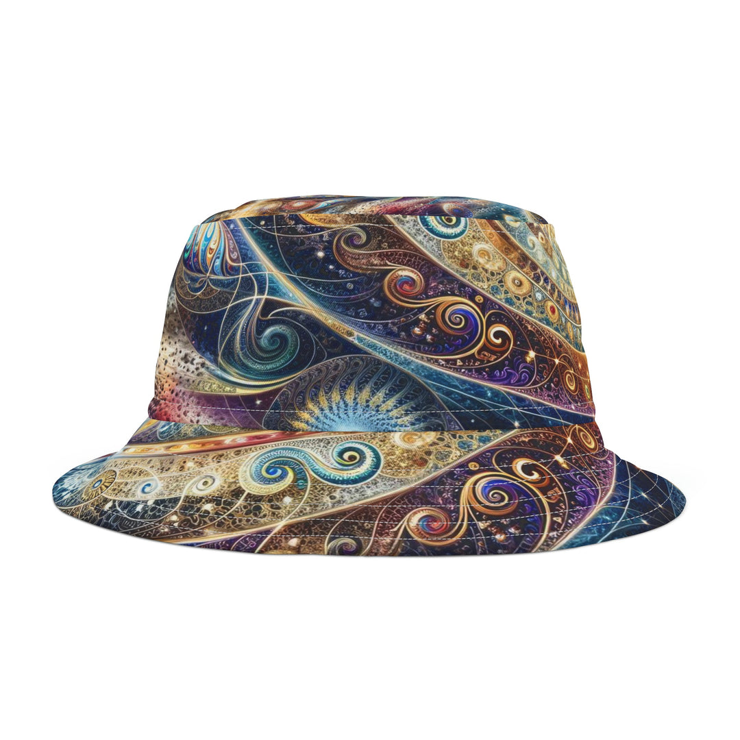 Cosmic Spiral Dreams - Bucket Hat - Hats - g(0D·IO) - Large - White stitching -