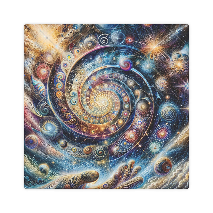 Cosmic Spiral Dreams - Canvas Photo Tile - Canvas - g(0D·IO) - 8" x 8" (Square) - 0.5" -