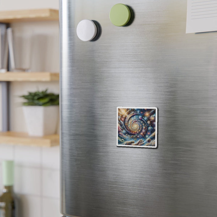 Cosmic Spiral Dreams - Die-cut Magnet - Home Decor - g(0D·IO) - 6 × 6" - Die-Cut - 1 pc