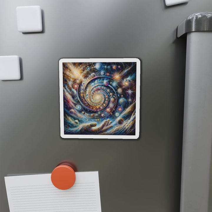 Cosmic Spiral Dreams - Die-cut Magnet - Home Decor - g(0D·IO) - 6 × 6" - Die-Cut - 1 pc