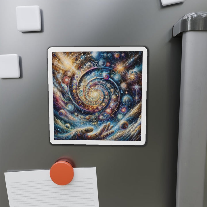 Cosmic Spiral Dreams - Die-cut Magnet - Home Decor - g(0D·IO) - 6 × 6" - Die-Cut - 1 pc