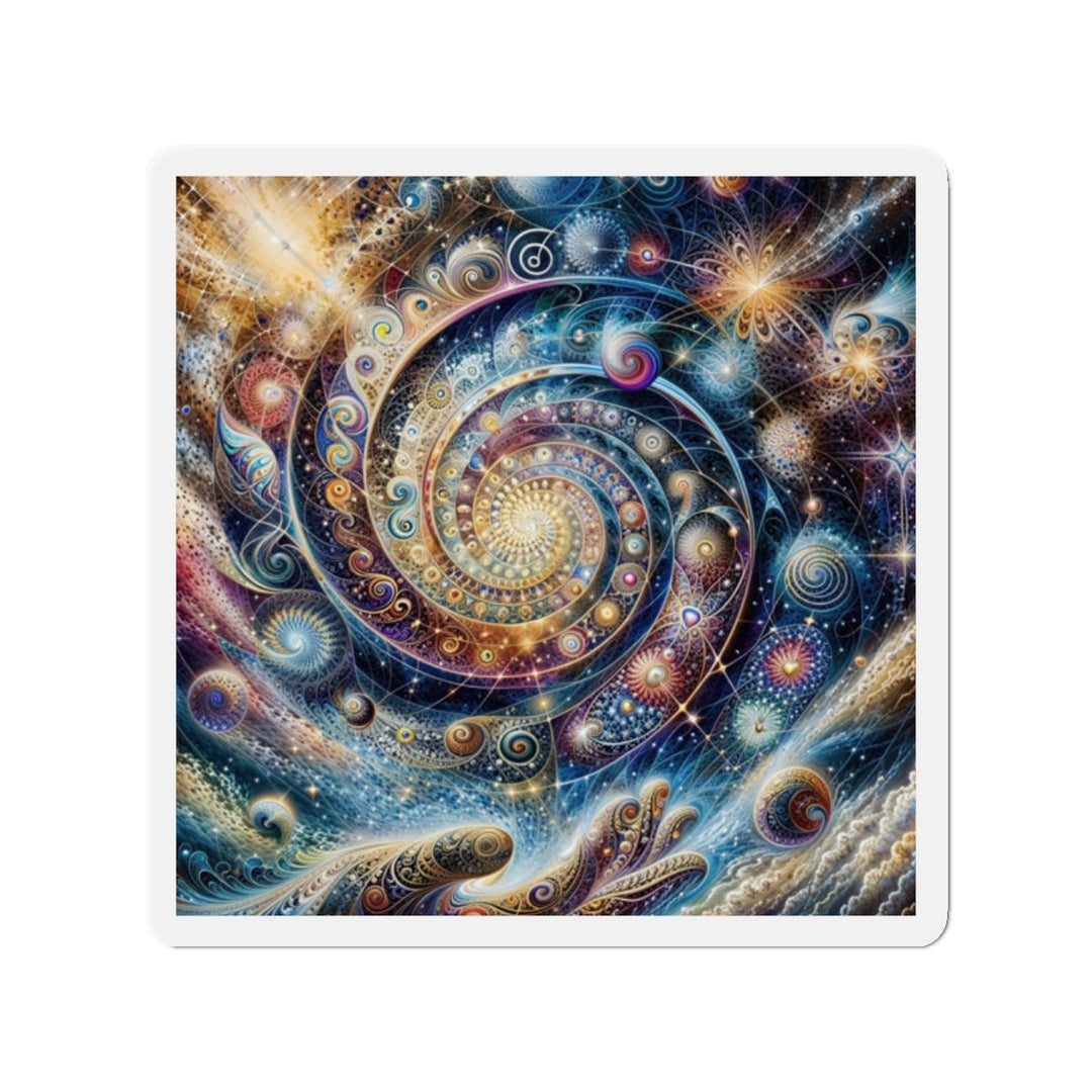 Cosmic Spiral Dreams - Die-cut Magnet - Home Decor - g(0D·IO) - 2" x 2" - Die-Cut - 1 pc