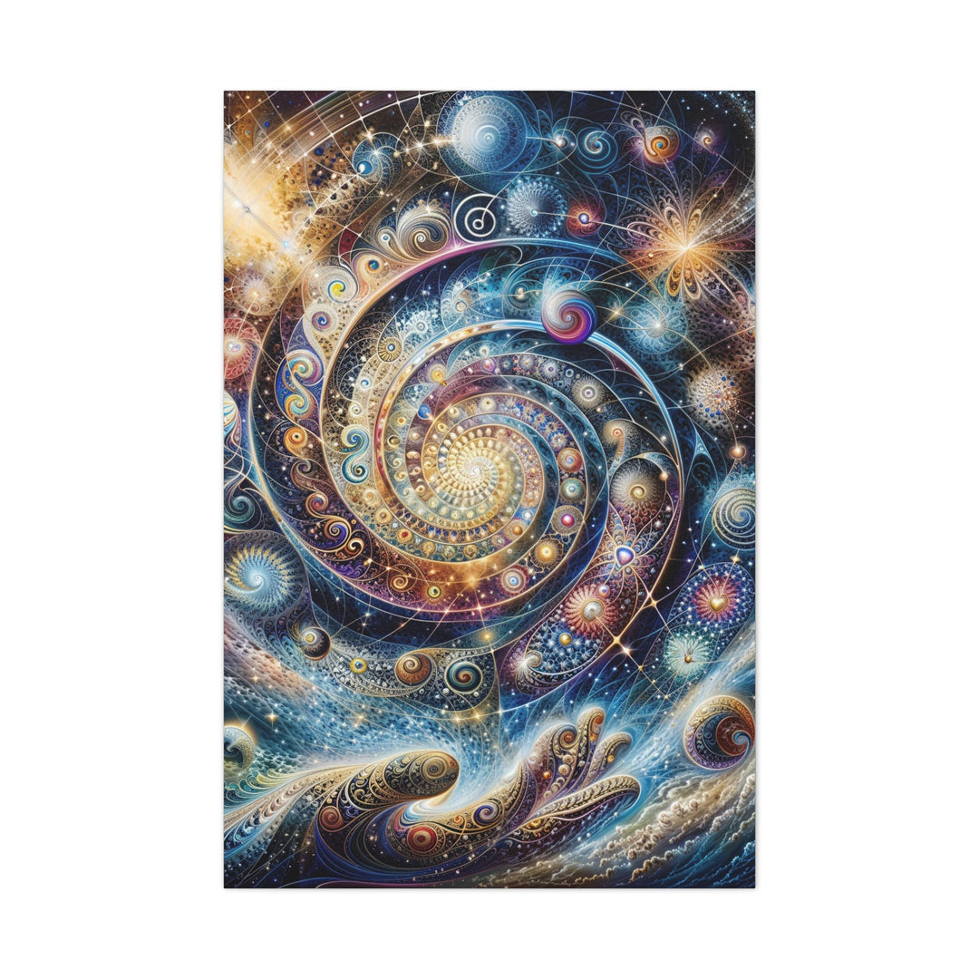 Cosmic Spiral Dreams - Matte Canvas Print 1.25" - Canvas - g(0D·IO) - 32″ x 48″ (Vertical) - 1.25" -