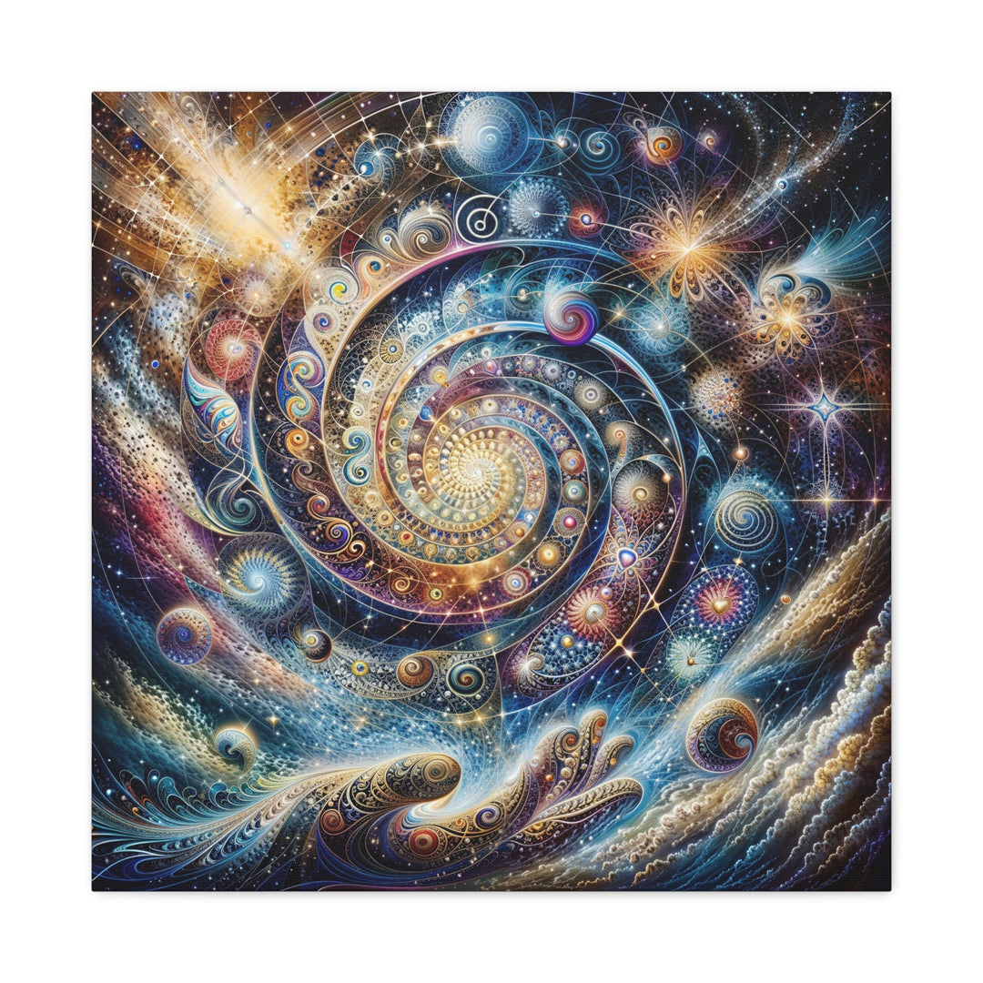 Cosmic Spiral Dreams - Matte Canvas Print 1.25" - Canvas - g(0D·IO) - 24″ x 24″ - 1.25" -