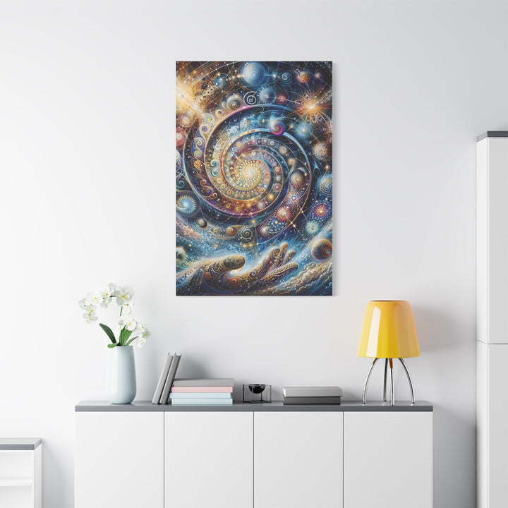 Cosmic Spiral Dreams - Matte Canvas Print 1.25" - Canvas - g(0D·IO) - 36" x 36" - 1.25" -