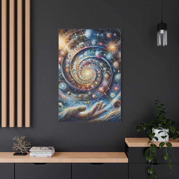 Cosmic Spiral Dreams - Matte Canvas Print 1.25" - Canvas - g(0D·IO) - 36" x 36" - 1.25" -