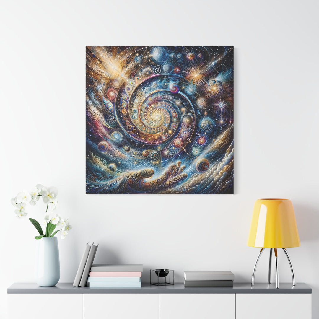 Cosmic Spiral Dreams - Matte Canvas Print 1.25" - Canvas - g(0D·IO) - 36" x 36" - 1.25" -