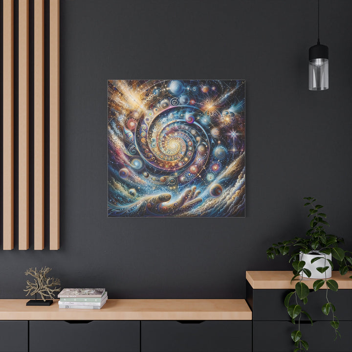 Cosmic Spiral Dreams - Matte Canvas Print 1.25" - Canvas - g(0D·IO) - 36" x 36" - 1.25" -