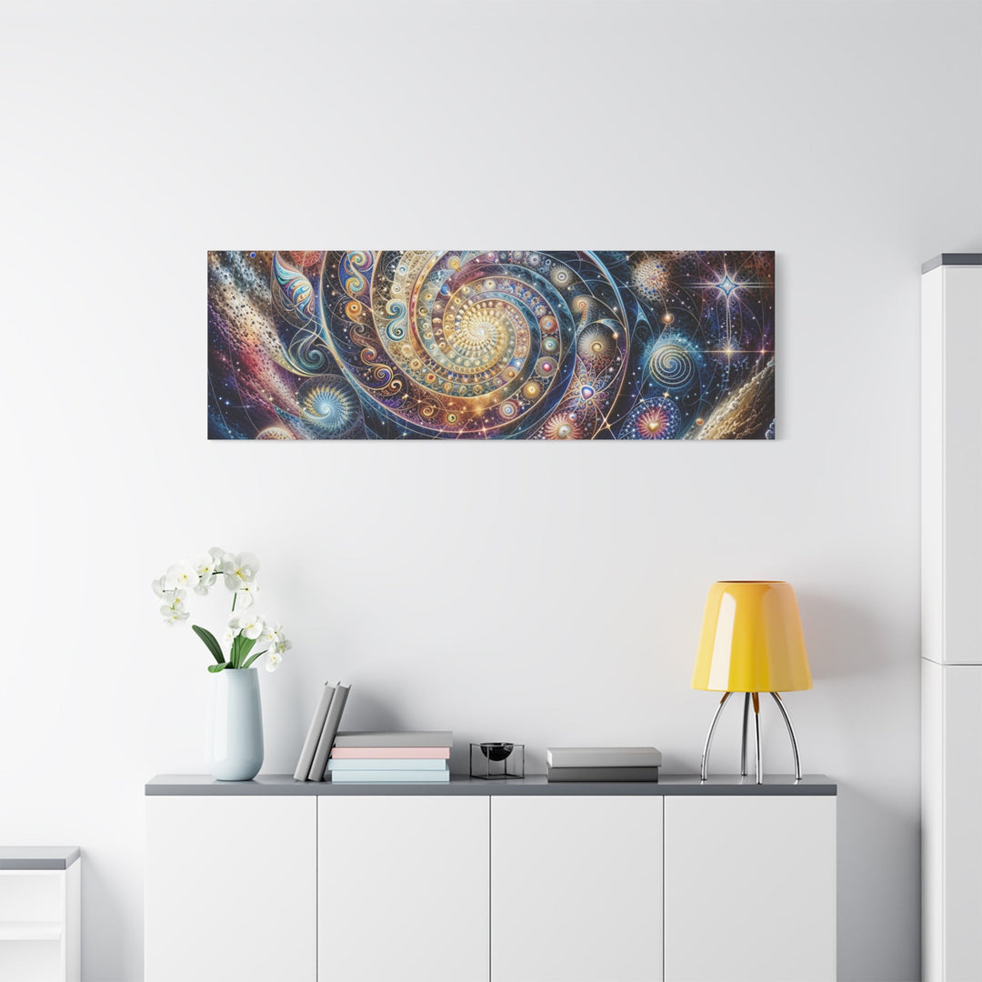 Cosmic Spiral Dreams - Matte Canvas Print 1.25" - Canvas - g(0D·IO) - 36" x 36" - 1.25" -