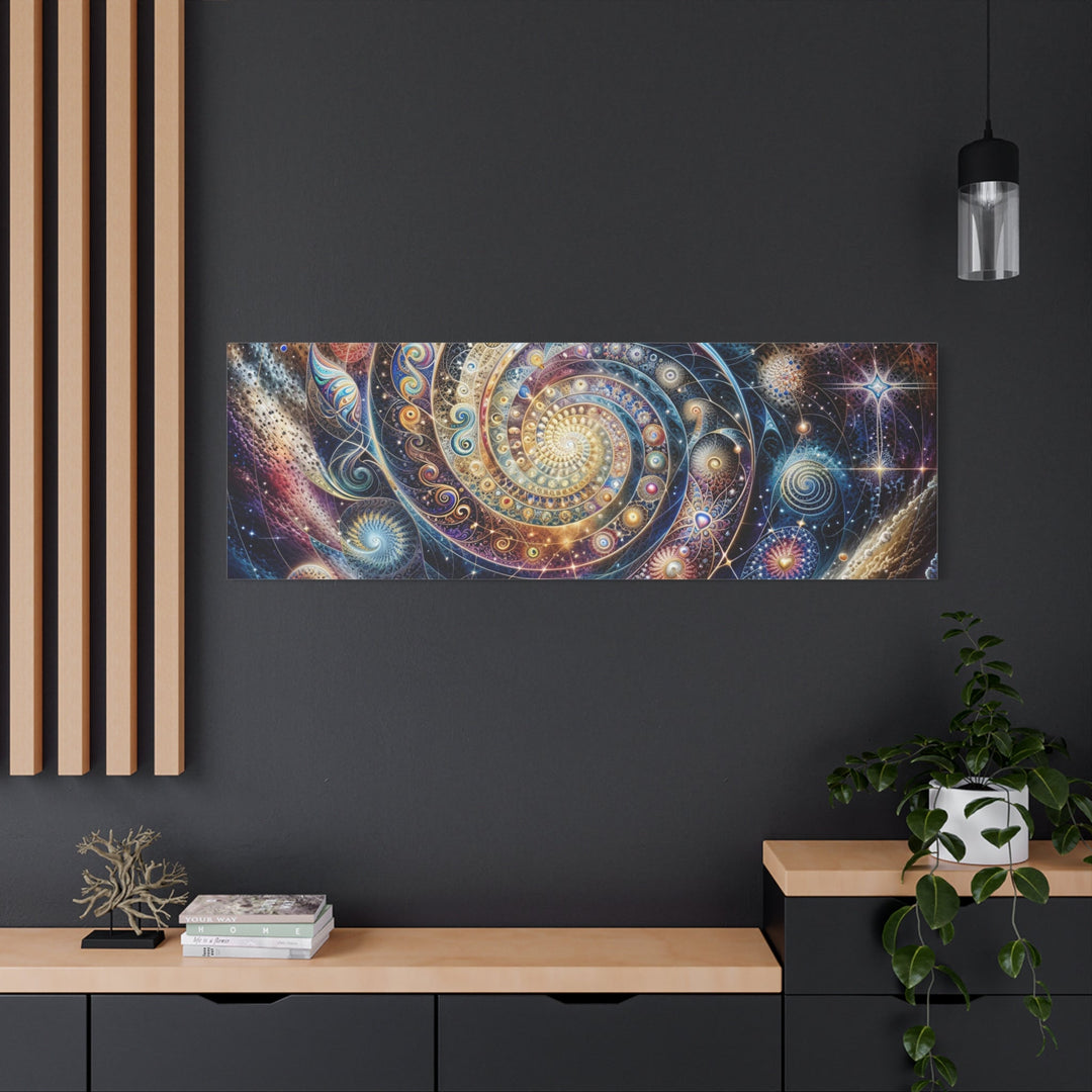 Cosmic Spiral Dreams - Matte Canvas Print 1.25" - Canvas - g(0D·IO) - 36" x 36" - 1.25" -