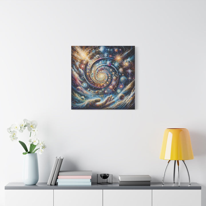 Cosmic Spiral Dreams - Matte Canvas Print 1.25" - Canvas - g(0D·IO) - 36" x 36" - 1.25" -