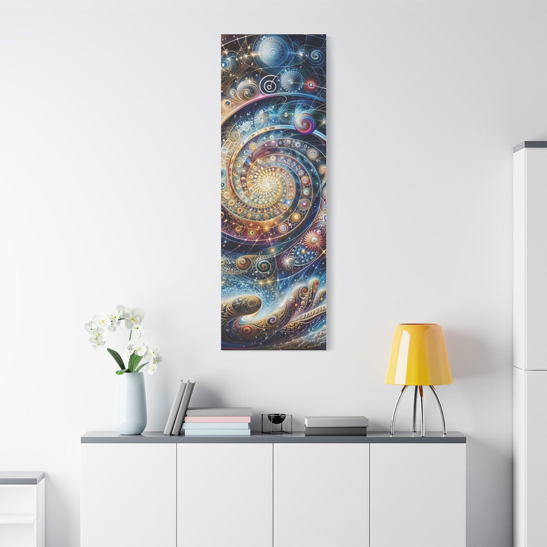 Cosmic Spiral Dreams - Matte Canvas Print 1.25" - Canvas - g(0D·IO) - 36" x 36" - 1.25" -