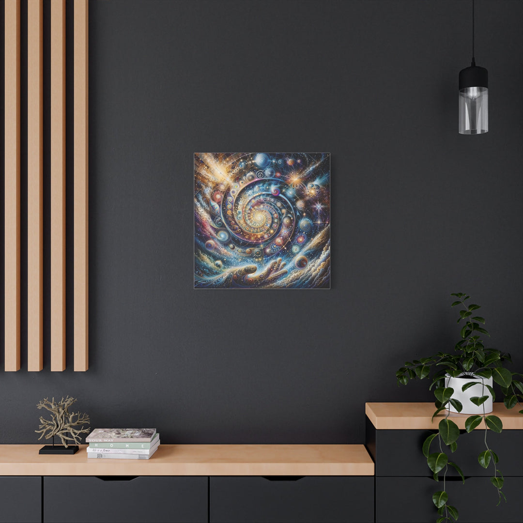 Cosmic Spiral Dreams - Matte Canvas Print 1.25" - Canvas - g(0D·IO) - 36" x 36" - 1.25" -