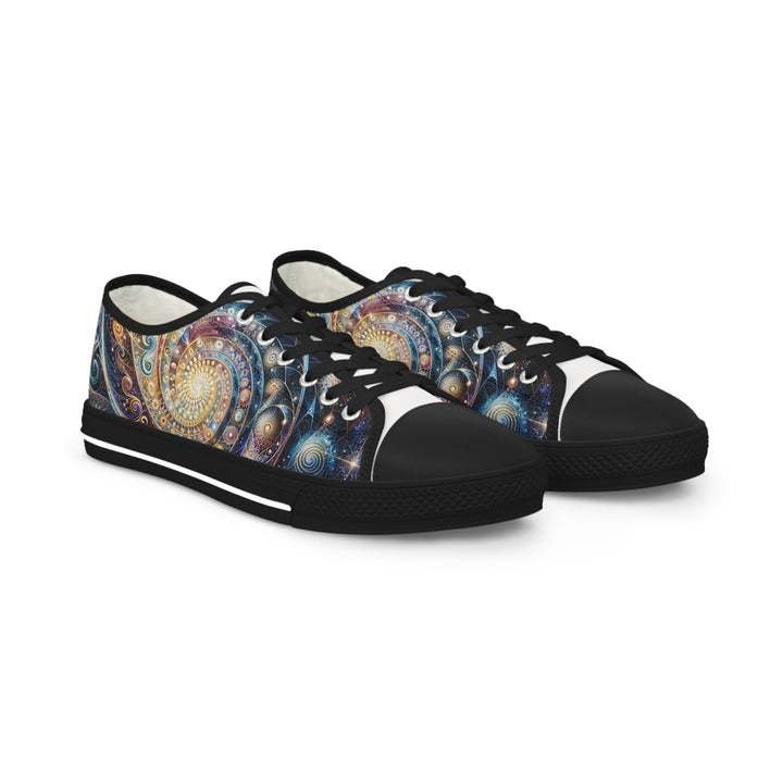 Cosmic Spiral Dreams - Men's Lowtop Sneakers - Shoes - g(0D·IO) - US 5 - Black sole -