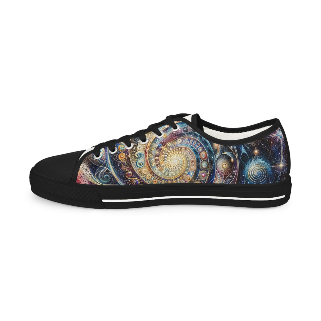 Cosmic Spiral Dreams - Men's Lowtop Sneakers - Shoes - g(0D·IO) - US 5 - Black sole -