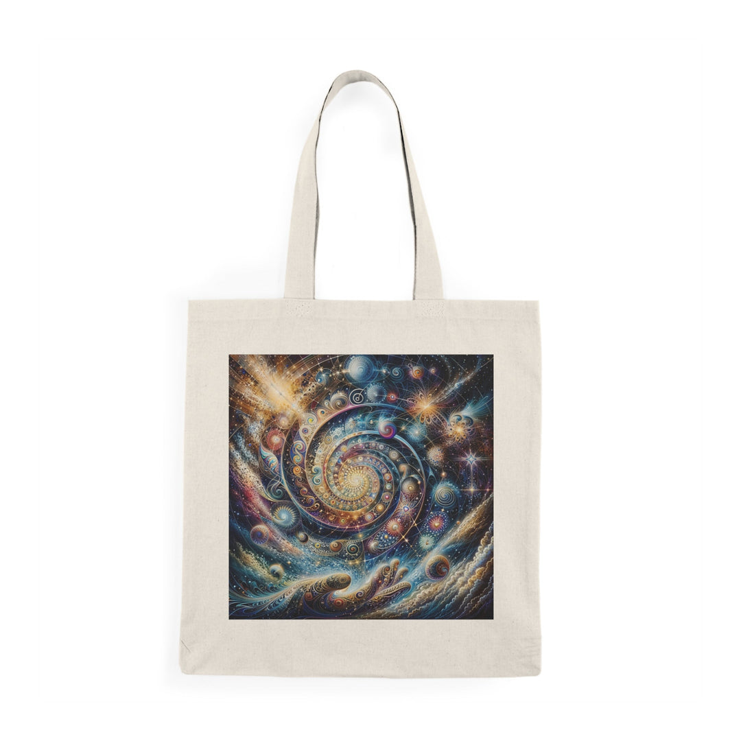 Cosmic Spiral Dreams - Natural Tote Bag - Bags - g(0D·IO) - 15" x 16" - Natural -