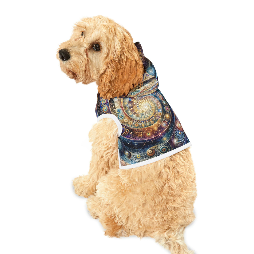 Cosmic Spiral Dreams - Pet Hoodie - Pets - g(0D·IO) - XXS - Black Rib -