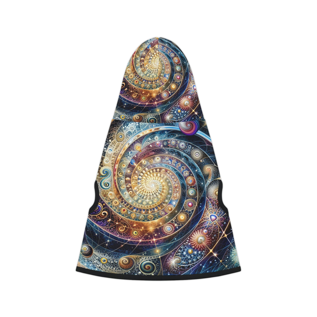 Cosmic Spiral Dreams - Pet Hoodie - Pets - g(0D·IO) - XXS - Black Rib -