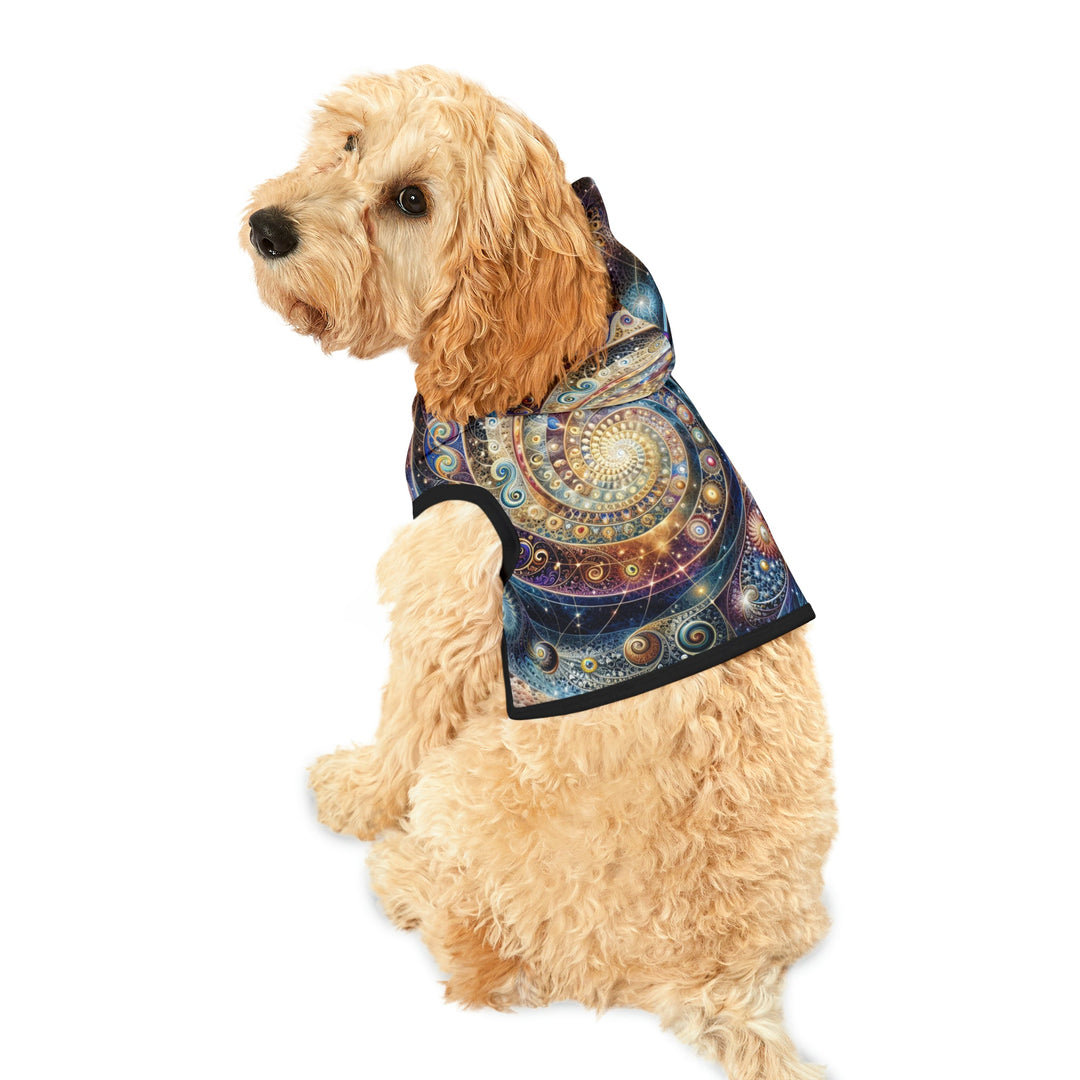 Cosmic Spiral Dreams - Pet Hoodie - Pets - g(0D·IO) - XXS - Black Rib -