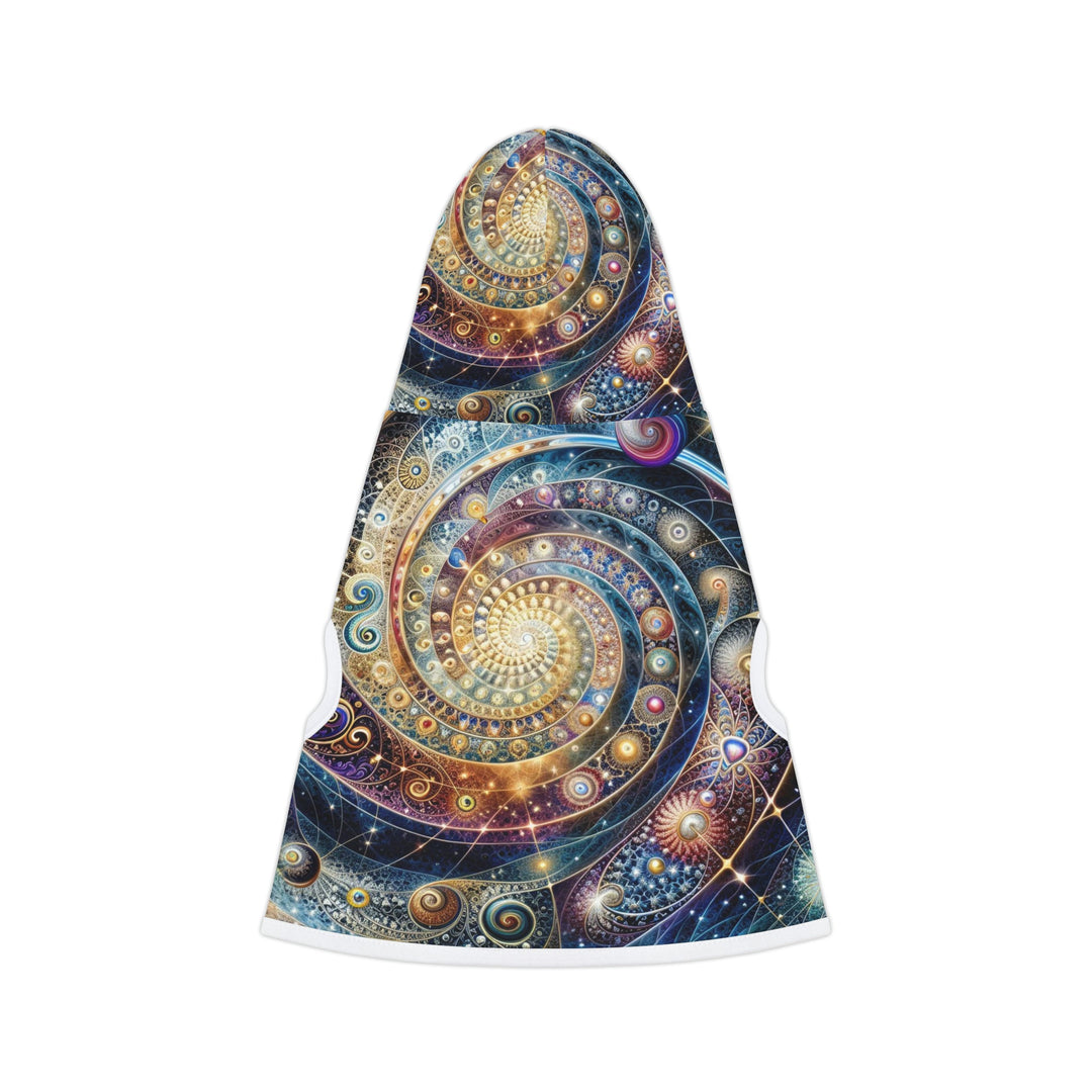 Cosmic Spiral Dreams - Pet Hoodie - Pets - g(0D·IO) - XXS - Black Rib -