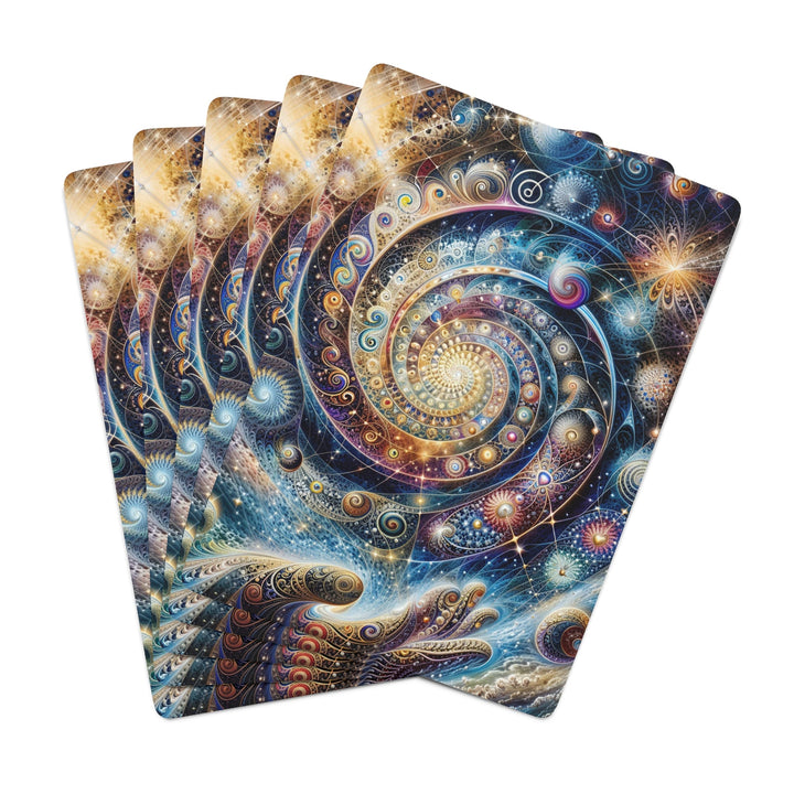 Cosmic Spiral Dreams - Poker Cards - Paper products - g(0D·IO) - 2.47" x 3.47" - White - Semi Glossy