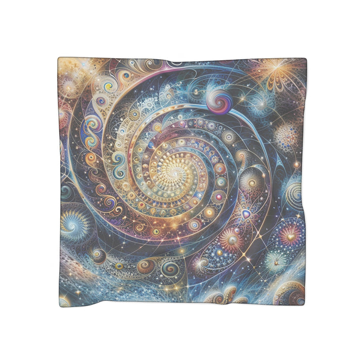 Cosmic Spiral Dreams - Poly Scarf - Accessories - g(0D·IO) - Poly chiffon - 25" × 25" -