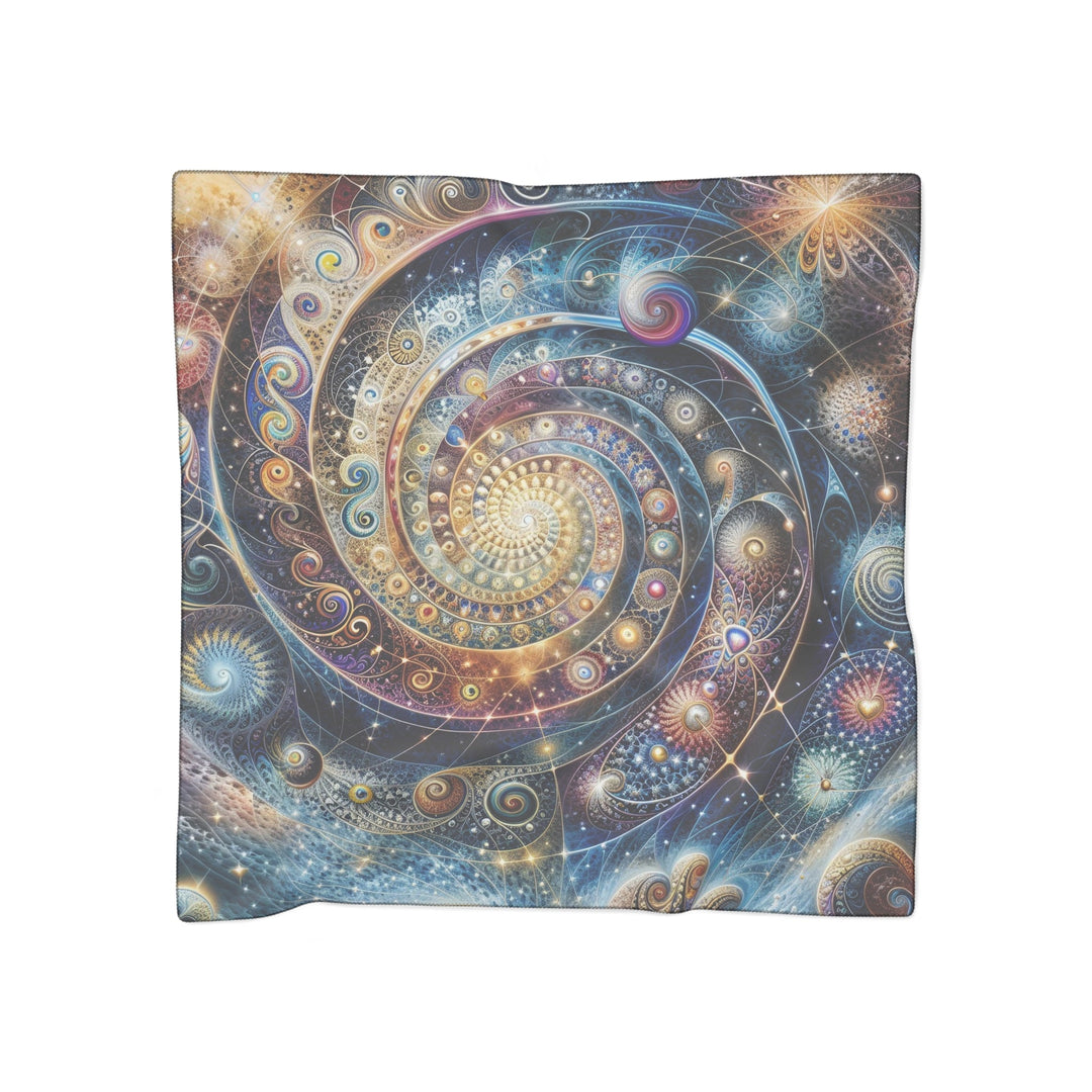 Cosmic Spiral Dreams - Poly Scarf - Accessories - g(0D·IO) - Poly chiffon - 50" × 50" -