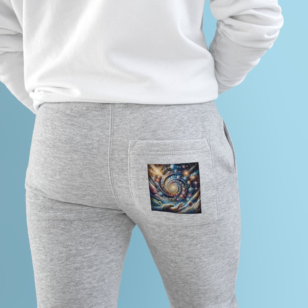 Cosmic Spiral Dreams - Premium Fleece Joggers - Trousers - g(0D·IO) - Charcoal Heather - M -