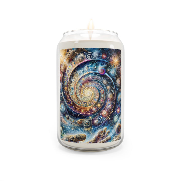 Cosmic Spiral Dreams - Scented Candle - Home Decor - g(0D·IO) - Comfort Spice - 13.75oz -