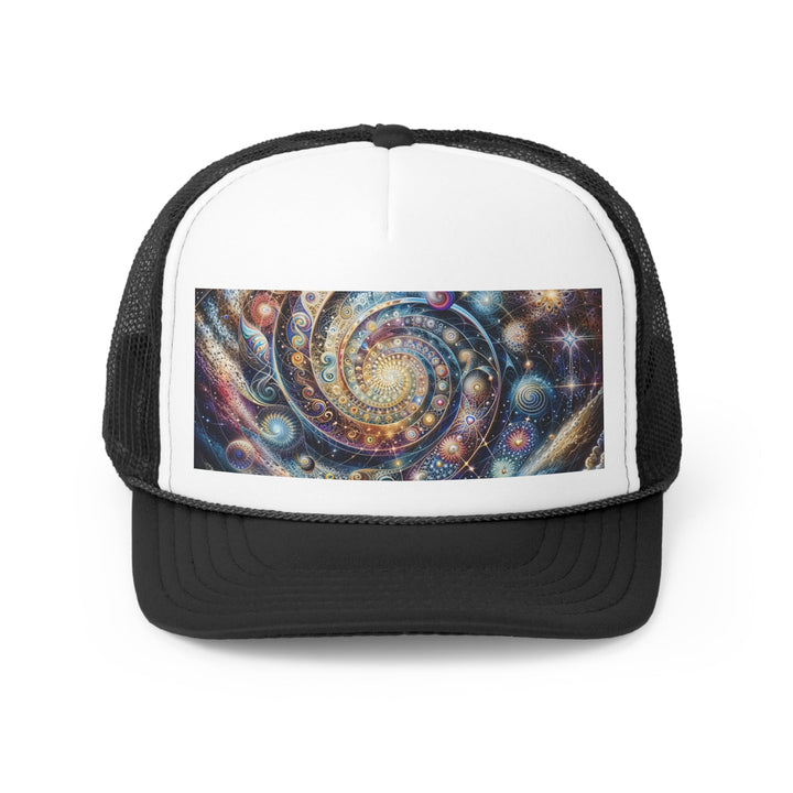 Cosmic Spiral Dreams - Trucker Hat - Hats - g(0D·IO) - Black - One size -