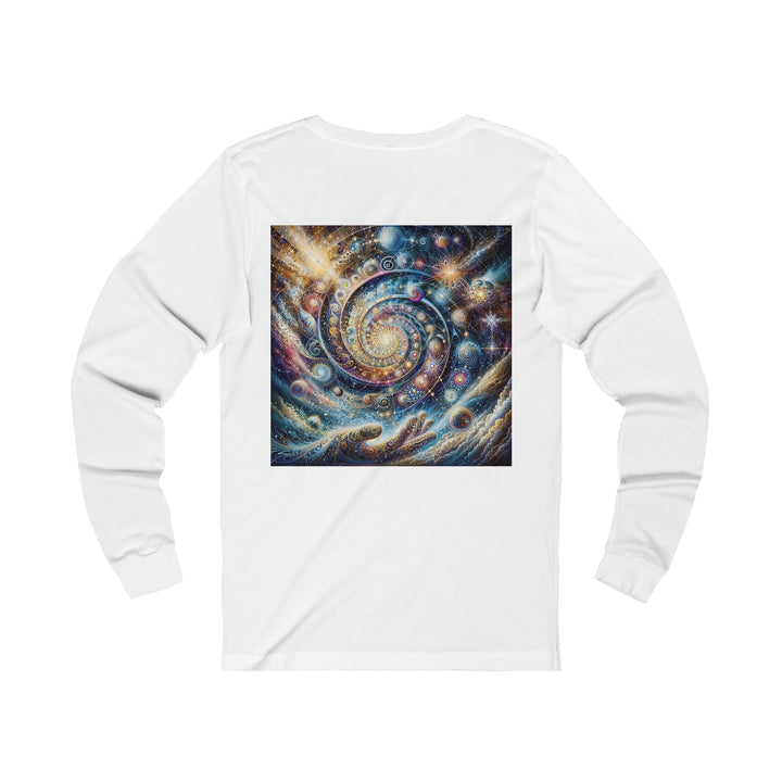 Cosmic Spiral Dreams - Unisex Jersey Long Sleeve Tee - Long-sleeve - g(0D·IO) - S - Heather Forest -