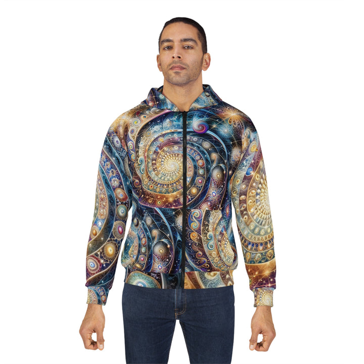 Cosmic Spiral Dreams - Unisex Zip Hoodie - All Over Prints - g(0D·IO) - XS - -