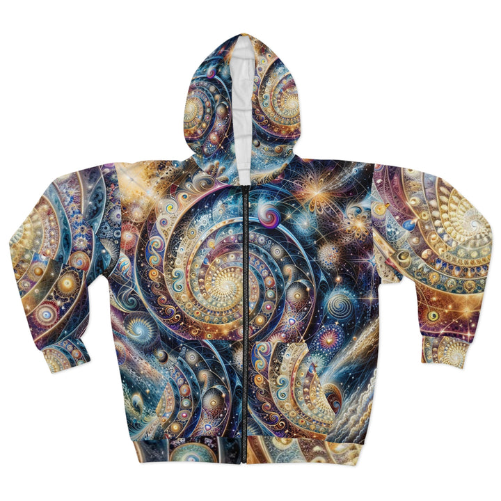 Cosmic Spiral Dreams - Unisex Zip Hoodie - All Over Prints - g(0D·IO) - XS - -