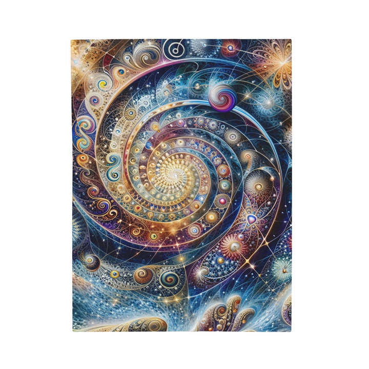 Cosmic Spiral Dreams - Velveteen Plush Blanket - All Over Prints - g(0D·IO) - 30" × 40" - -