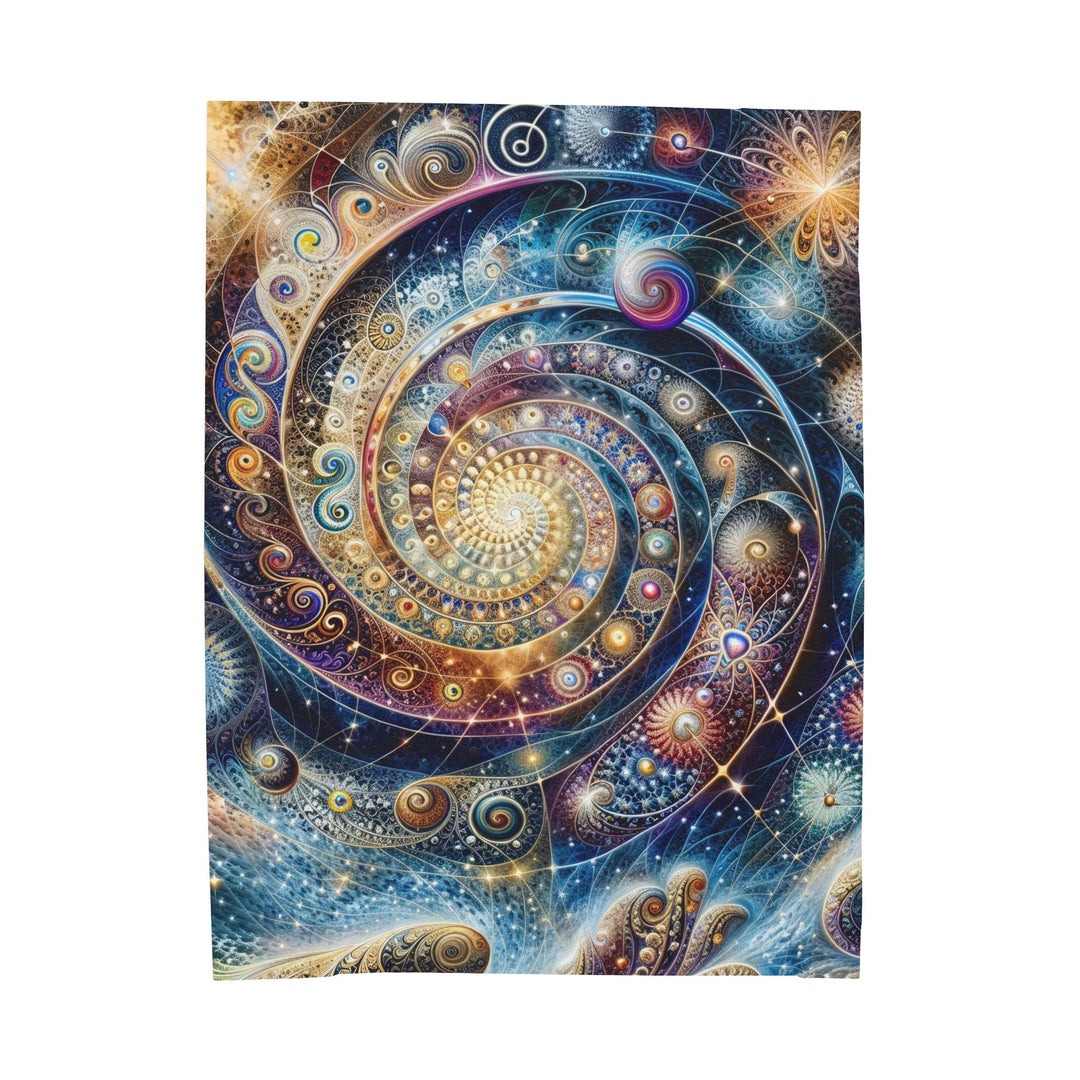 Cosmic Spiral Dreams - Velveteen Plush Blanket - All Over Prints - g(0D·IO) - 60" × 80" - -