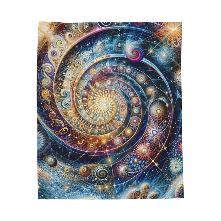 Cosmic Spiral Dreams - Velveteen Plush Blanket - All Over Prints - g(0D·IO) - 50" × 60" - -